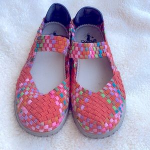 Corkys Liz Woven Mary Janes size 7